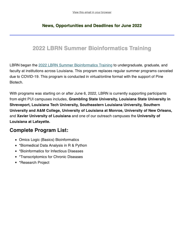 lbrn newsletter June 2022